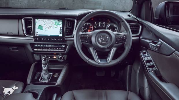 The interior of the 2021 Mazda BT-50 GT