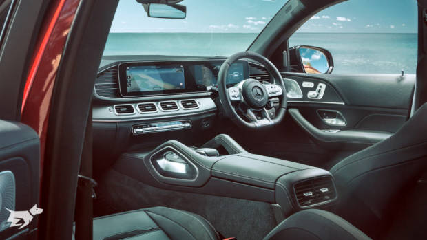 2021 Mercedes-AMG GLE 53 Coupe interior in black leather