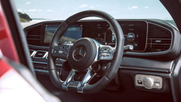 2021 Mercedes-AMG GLE 53 Coupe interior in black leather