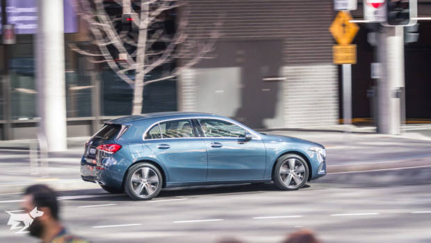 The 2021 Mercedes-Benz A-Class A 250 e in blue