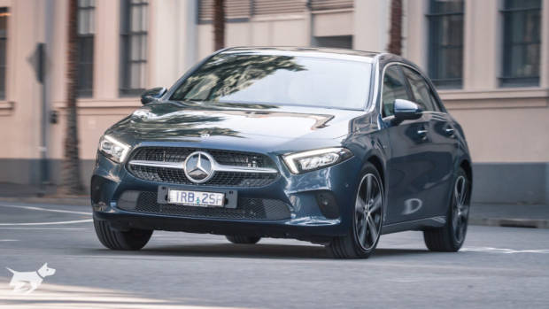 The 2021 Mercedes-Benz A-Class A 250 e in blue