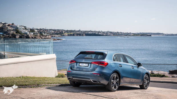 The 2021 Mercedes-Benz A-Class A 250 e in blue