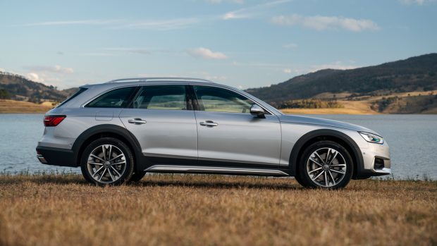 Audi A4 Allroad 2021 silver side profile