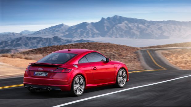 Audi TT 45 TFSI coupe 2021 red rear end