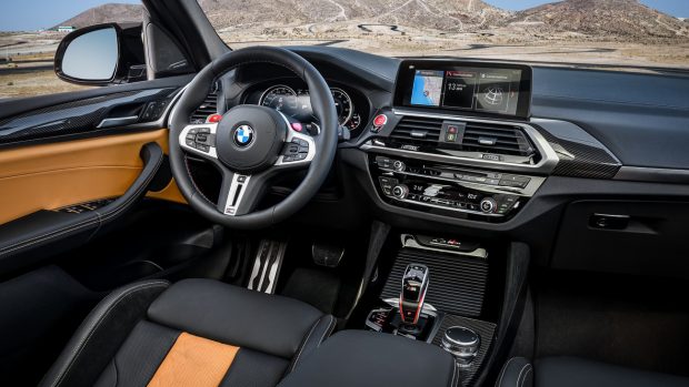 BMW X3 M 2020 black tan interior