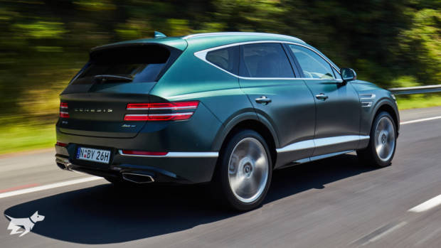 2021 Genesis GV80 with Luxury Package in matte green