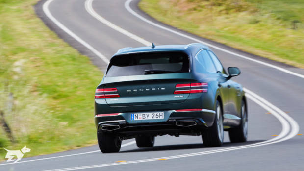 2021 Genesis GV80 with Luxury Package in matte green