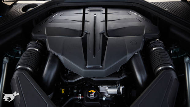 3.5 litre twin turbo V6 petrol engine in the 2021 Genesis GV80