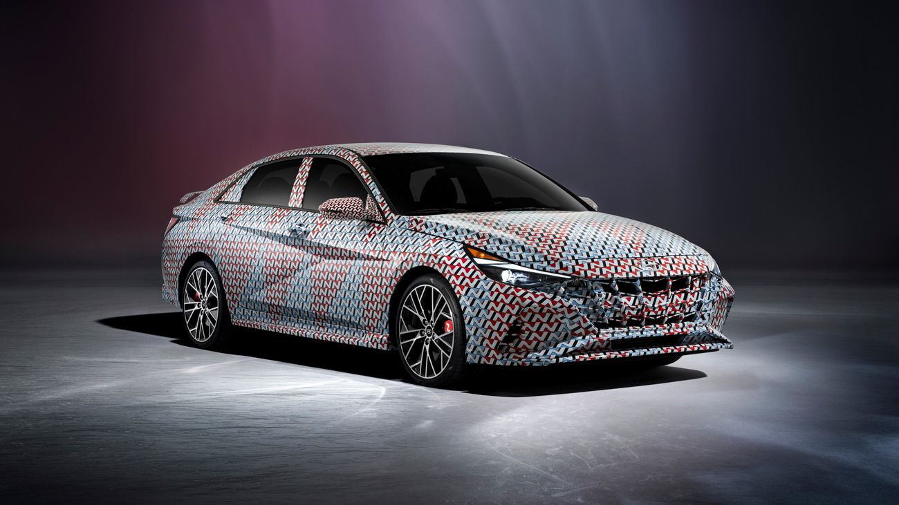 Hyundai i30 Sedan N 2021 camouflaged