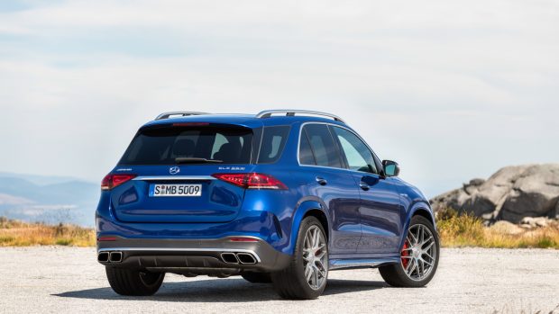 Mercedes-AMG GLE 63 S blue rear end