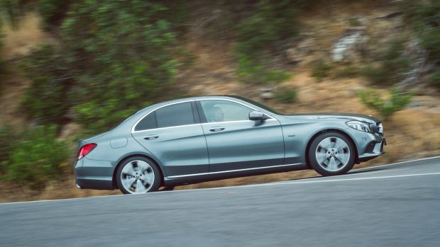Mercedes-Benz C-Class 2021 C300e grey profile