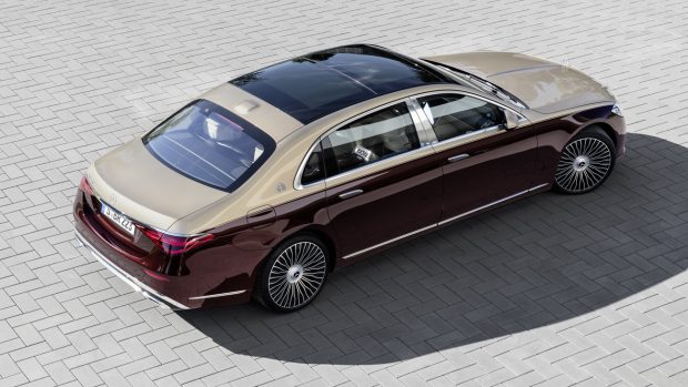 Mercedes Maybach S Class 2021 red gold two tone