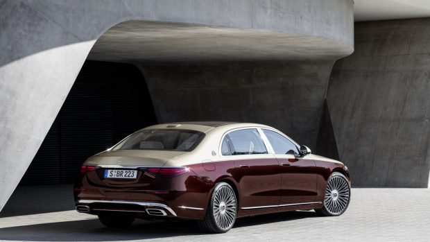 Mercedes Maybach S Class 2021 red gold two tone