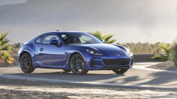 Subaru BRZ 2022 blue front side