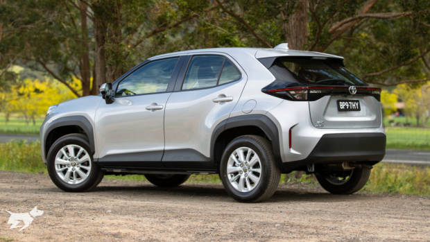 The 2021 Toyota Yaris Cross GX petrol in silver