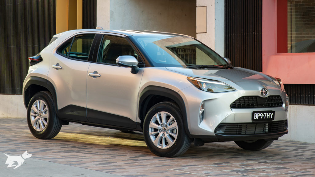 The 2021 Toyota Yaris Cross GX petrol in silver