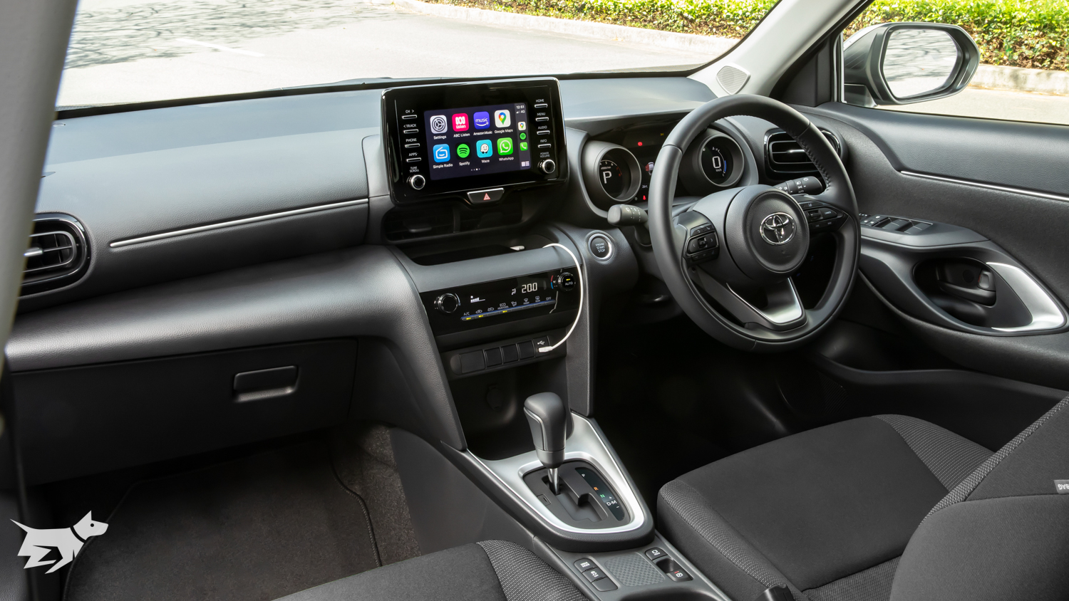 Interior of the 2021 Toyota Yaris Cross GX