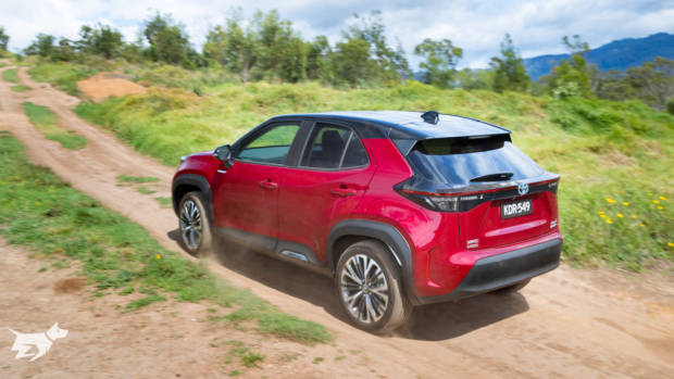 The 2021 Toyota Yaris Cross hybrid AWD off road