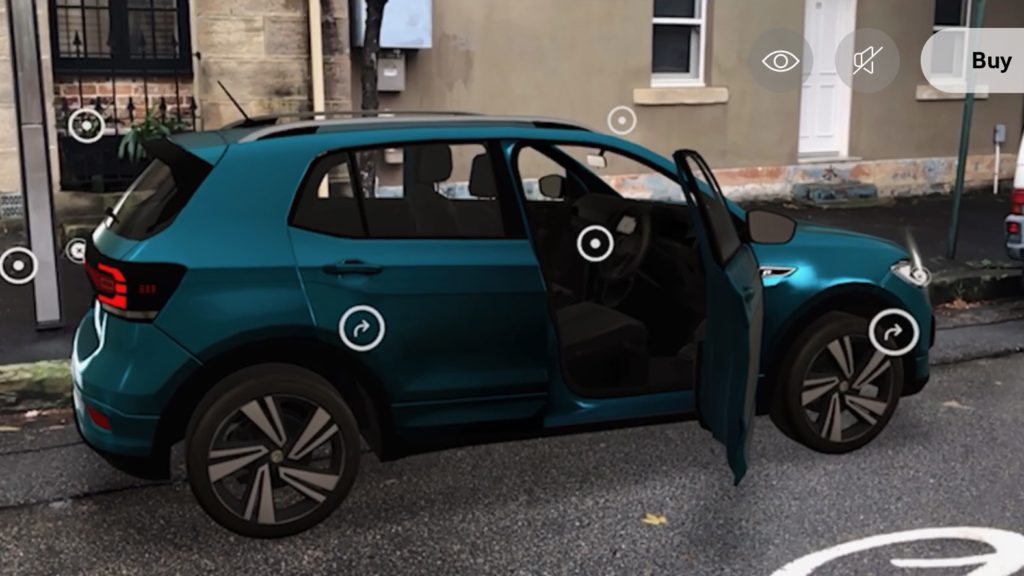 Volkswagen's augmented reality exterior