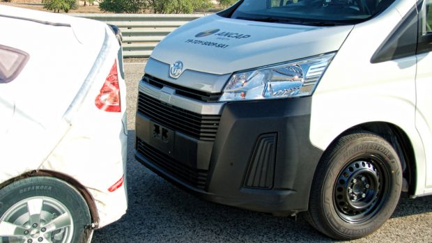 ANCAP commercial vehicle test Toyota Hiace 2021