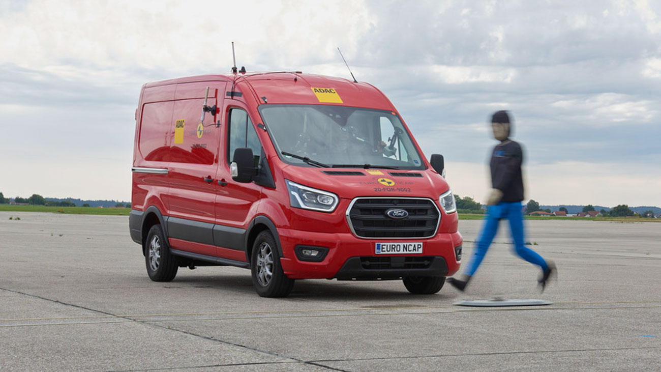 ANCAP commercial vehicle test Ford Transit 2021