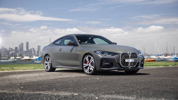 BMW 4 Series 2021 grille three-quarter angle