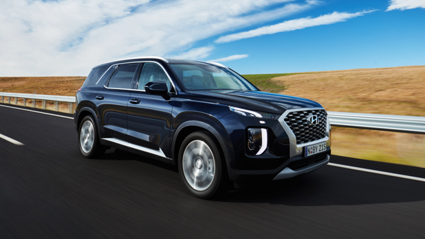 Hyundai Palisade 2021 Highlander blue front
