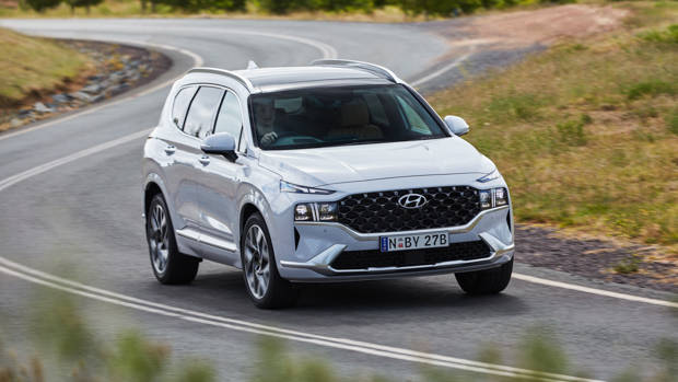 Hyundai Santa Fe Highlander 2021 front end