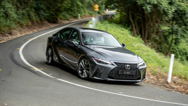 Lexus IS F Sport 2021 grey front end