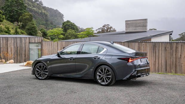 Lexus IS F Sport 2021 grey rear end