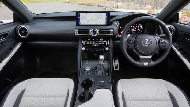 Lexus IS F Sport 2021 white interior