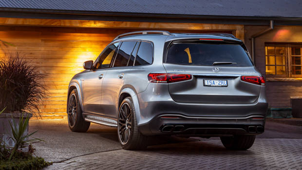Mercedes AMG GLS 63 2021 grey rear end