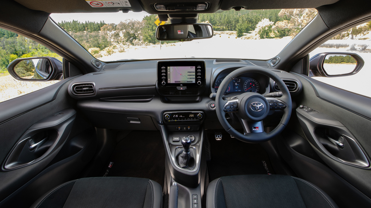Toyota GR Yaris 2021 black interior