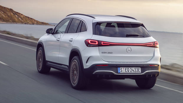 Mercedes-Benz EQA 2021 white rear end