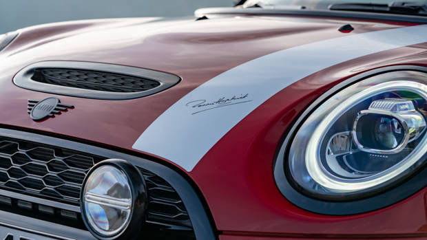 Mini hatch Paddy Hopkirk Edition 2021 bonnet