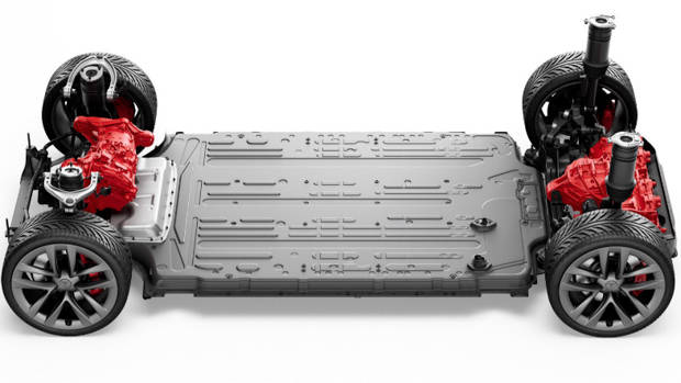Tesla Model S Plaid 2022 chassis