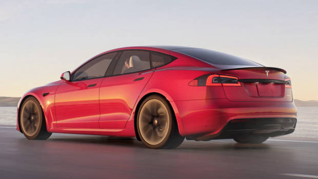 Tesla Model S Plaid 2022 rear