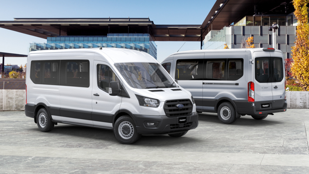 Ford Transit Bus 2021 front and back