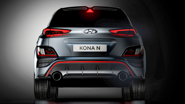 Hyundai Kona N 2021 rear end preview