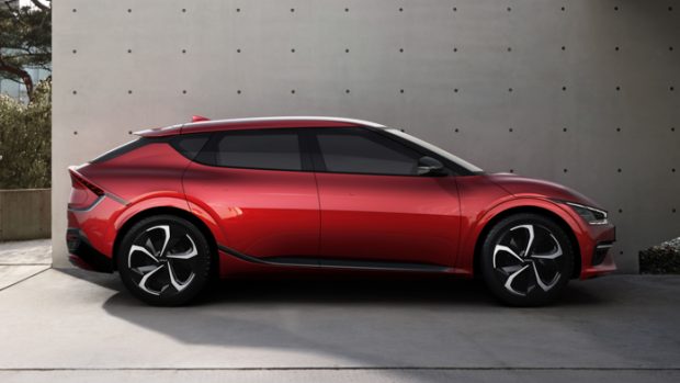 Kia EV6 2021 GT-line side