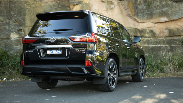 Lexus LX 570 S 2021 rear end black