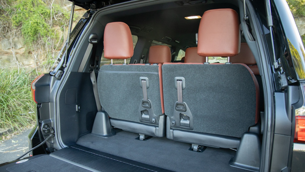Lexus LX 570 S 2021 boot with third row up