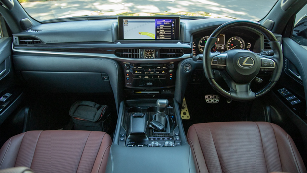 Lexus LX 570 S 2021 review garnet interior