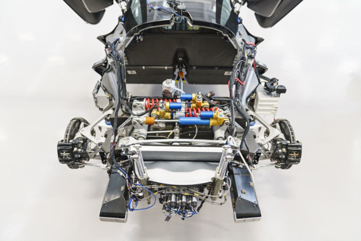 Lotus Evija 2022 chassis exposed