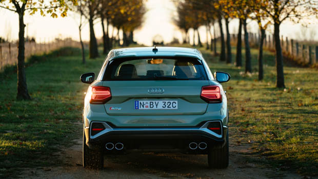 Audi SQ2 2021 Apple Green rear end
