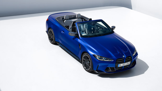 BMW M4 Competition Convertible 2022 front upward