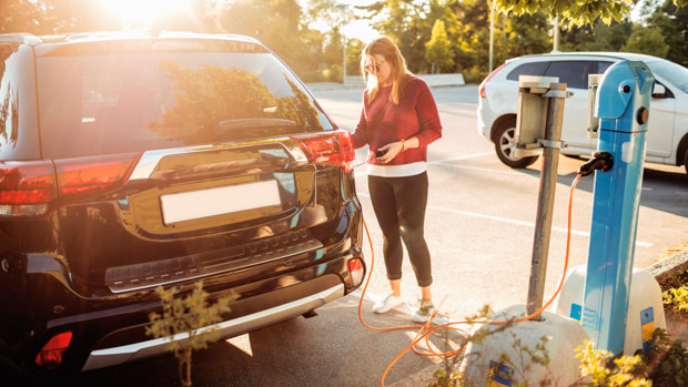 Ev charger with Mitsubishi Outlander