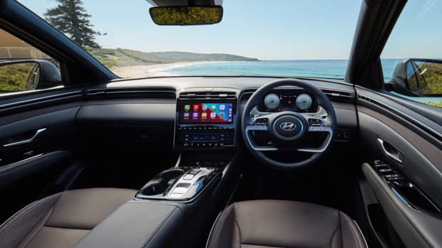 Hyundai Tucson 2021 brown interior