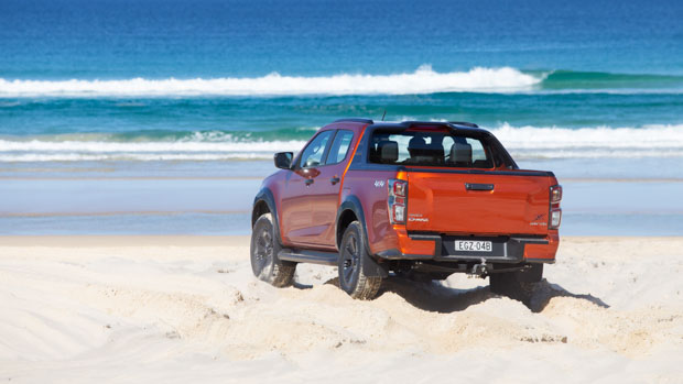 Isuzu D-Max 2021 X Terrain orange rear view