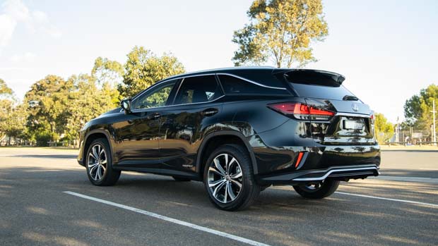 Lexus RX450hL 2021 onyx rear view